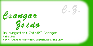 csongor zsido business card